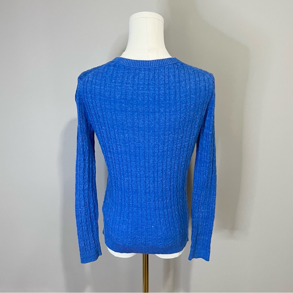 Tommy Hilfiger 100% Cotton Ribbed V-Neck Sweater Size S - Picture 4 of 8